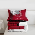 thumbnail image 4 of Erosebridal Football City Comforter Set Twin Bedroom Decor, Football Sports Fans Gifts, American Football Bedding Comforter Sets Black and Red Stars Striped Duvet Set ( Atlanta), 4 of 7