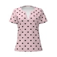 thumbnail image 3 of Naloa Cute Cat Print T-Shirts Short Sleeve V Neck Tees for Women Fashion Tops Trendy Lightweight Soft Casual Summer Outfits Clothes, 3 of 5