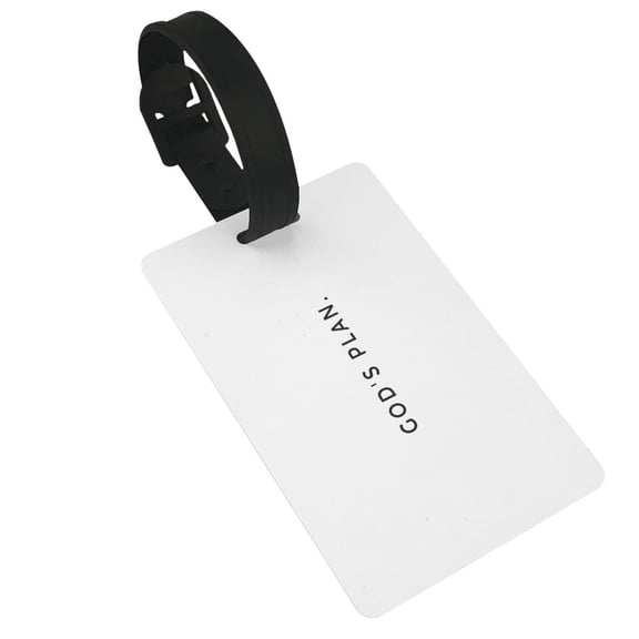 God’s Plan Luggage Tag, Waterproof Travel Bag Identifier