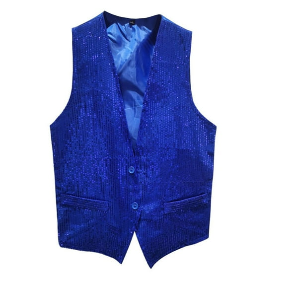 Daolelai Men's Sequined Suit Vest