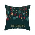 thumbnail image 3 of Inteprter Funda de almohada de decoración navideña para el hogar, funda de cojín de árbol de Papá Noel, adorno de Feliz Navidad, regalo de Navidad Decoración del hogar #8 Inteprter HA000402-08B, 3 of 6