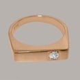 thumbnail image 5 of LBG British Made 14k Rose Gold Natural Diamond Mens Band Ring - 33 size options - Size 10, 5 of 6
