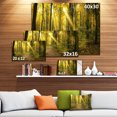 thumbnail image 3 of Coucher de Soleil dans Forêt d'Automne Verte - Art sur Toile Forêt Moderne, 3 of 4