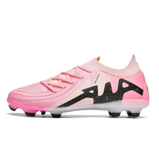 Men's Soccer Shoes with Non-Slip Spikes High-Tops Lace-Up Indoor Futsal TF Turf  Cleats Sneaker - Walmart.com