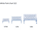 thumbnail image 2 of Silla de parque de color blanco Silla de ocio Silla de playa Mesa de arena Modelo Silla doble cuadrada Silla de exterior, 2 of 4