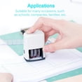 thumbnail image 1 of Date Stamp Free Adjustment Mini Self-inking Portable Notary Stampers Small Office Save Places Professional Widely Use Dating Stamps, 1 of 9