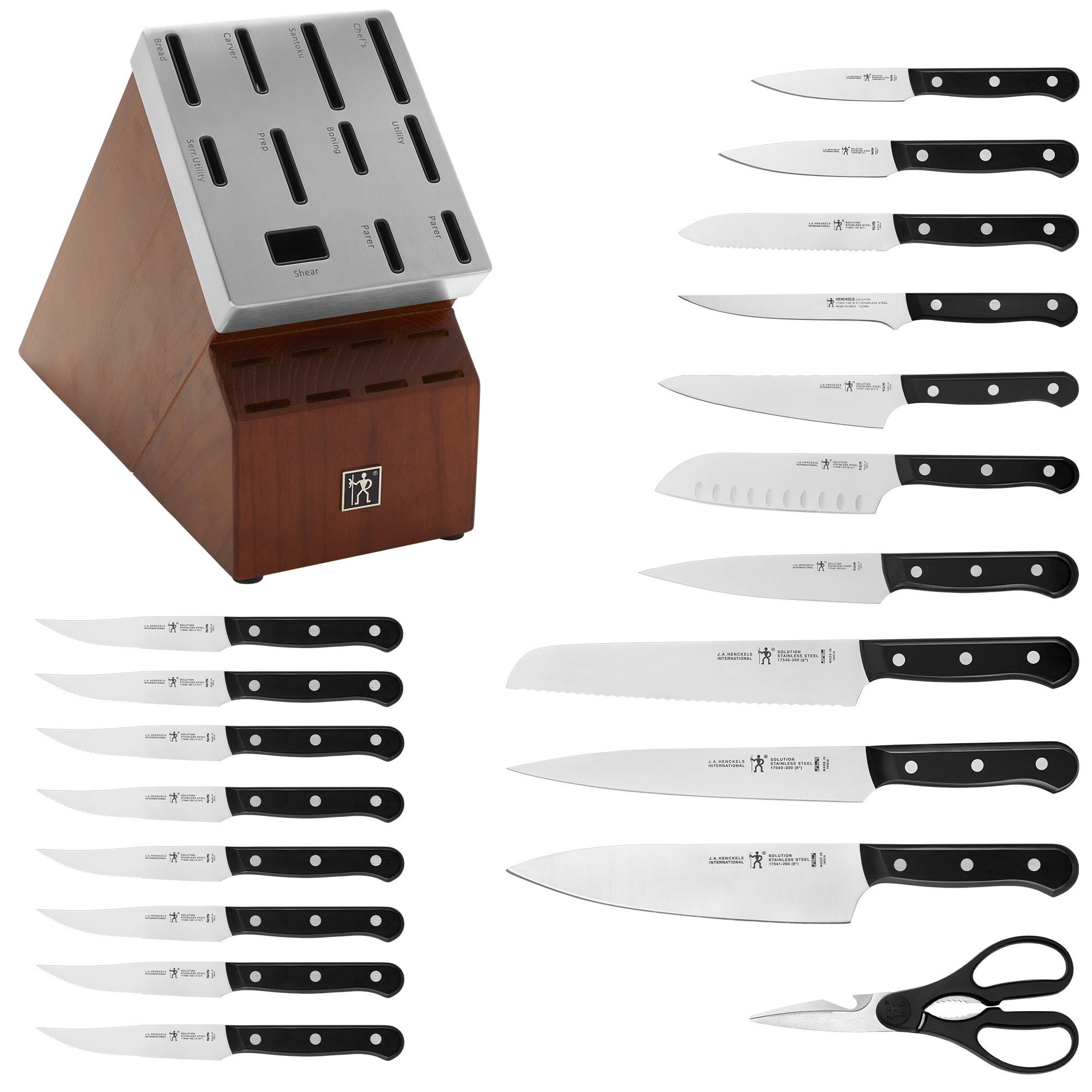 Henckels Solution 20-pc Self-Sharpening Knife Block Set
