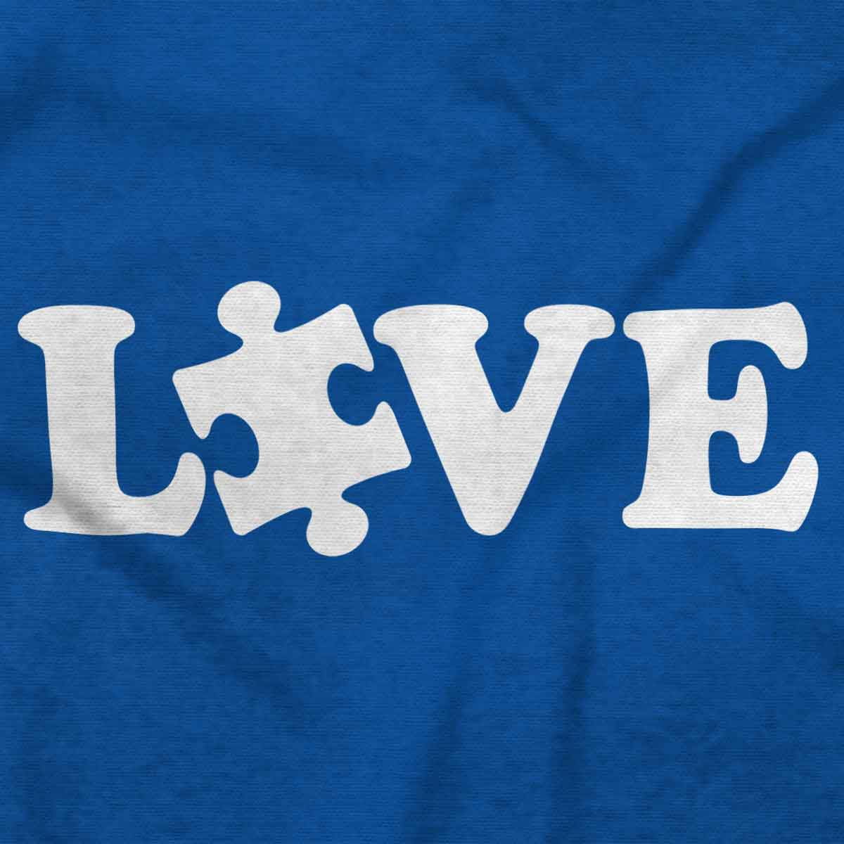 Love Autism Awareness Puzzle Piece Men's Graphic T Shirt Tees Brisco Brands S