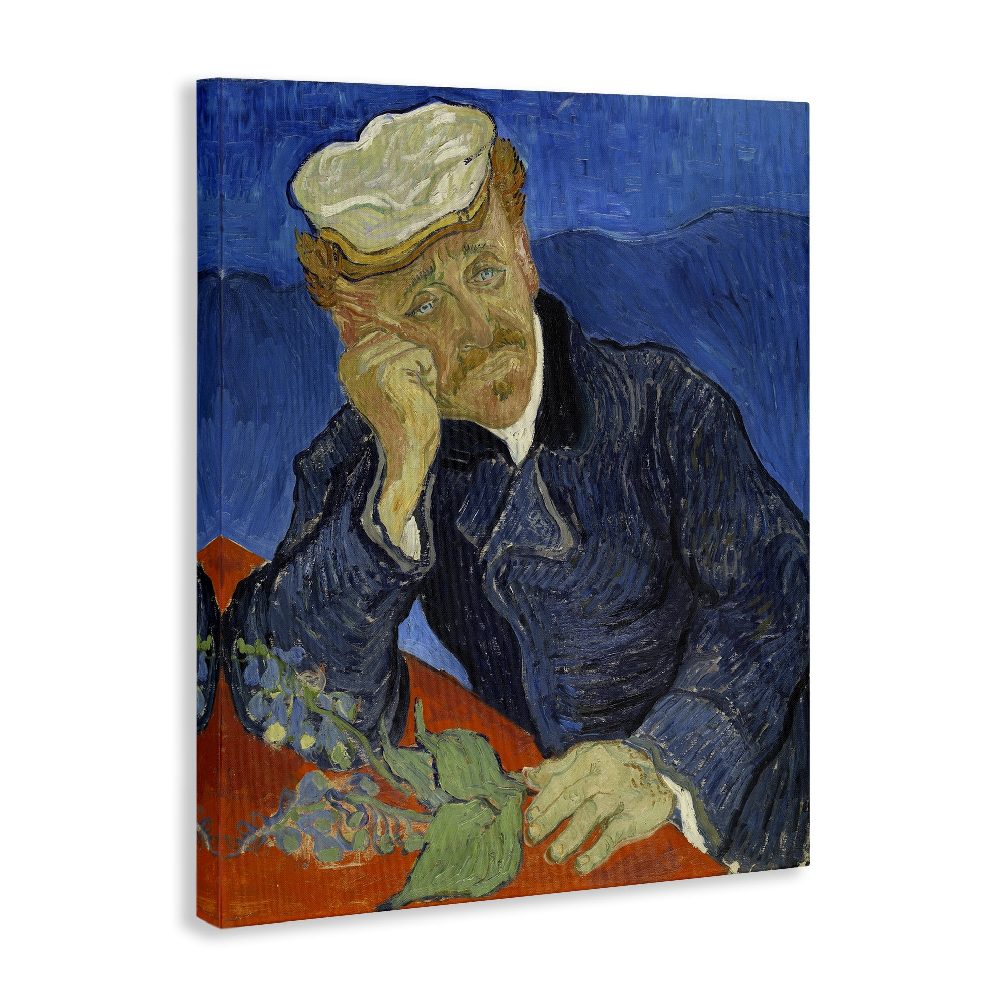 Stupell Industries Van Gogh Dr Paul Gachet People Painting Wrapped Canvas Art Print Wall Art, 24 x 30
