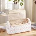 thumbnail image 5 of Yucurem Portable Cosmetic Bag with Hanging Hook, Large Capacity Travel Makeup Case Organizer with Handle and Divider, Toiletry Bag for Women Travel Daily Use, 5 of 7