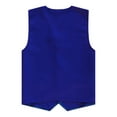 thumbnail image 3 of Lejafay Women Men Volunteer Activity Button Vest Supermarket Work Wear Uniform Blue L, 3 of 5