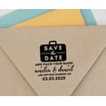 thumbnail image 4 of Printtoo Personalized Black Self Inking Save The Date Rubber Heavy Duty Stamp Getting Married Round Custom&nbsp;Stamper-45 mm, 4 of 6