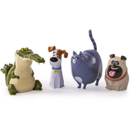 Sea Life Miniatures - Miniature 4 Pack of Pets from Illumination Movie Secret Life of Pets With Mel, Chloe, Max and Crocodile Figures