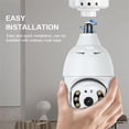 thumbnail image 5 of Wireless WiFi Light Bulb Camera Security Camera,Dome Surveillance Camera HD Night Vision Light Socket Camera, Outdoor 1080P 360 Degree Panoramic Connector Smart Home Security Wireless Camera (1PC), 5 of 5