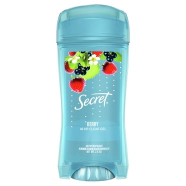 Secret Fresh Clear Gel Antiperspirant Deodorant, Summer Berry 2.6 oz (Pack of 3)