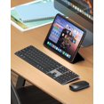 thumbnail image 2 of seenda Wireless Bluetooth Keyboard and Mouse Combo, SKM64-3 Rechargeable Slim Quiet Keyboard Mouse, 3 Multi-Device Connection, Compatible for Windows, 2 of 7