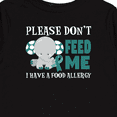 thumbnail image 4 of Inktastic Please Dont Feed Me I Have a Food Allergy with Elephant and Ribbon Boys or Girls Long Sleeve Toddler T-Shirt, 4 of 5