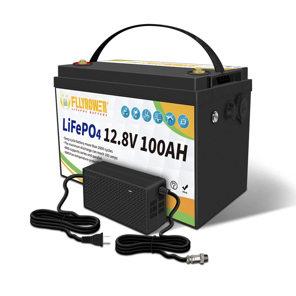 12V 100AH LiFePo4 Battery,100A BMS,Lithium Battery for Home Energy Storage,Trolling Motor,RV,Golf Carts,Solar,Boats,off Grid,15000 Deep Cycles