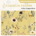 thumbnail image 4 of NICETOWN Floral Curtains for Bedroom, Blackout Thermal Insulated Privacy Protection Curtains Grommet Room Darkening Drapes for Living Room, Light Yellow, 52"x84"， 2 Panels, 4 of 9