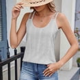 thumbnail image 4 of Uaswgudfs Women's Athletic Sleeveless & Tank Top - Oversized Crew-Neck Long Tops for Summer Casual Wear, 4 of 8