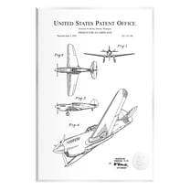 Stupell Industries Detailed Airplane Diagram Graphic Art Unframed Art Print Wall Art, Design by Karl Hronek