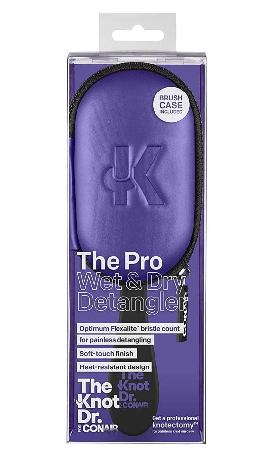The Knot Dr. For Conair The Pro with Case Purple