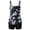 Black, Blue, variant on VISALY Print Tankini Set Two Piece Swimsuit with Boyshorts Adjustable Spaghetti Straps Bathing Suit Tank Top with High Waist Boy Shorts Swimwear Tummy Control Blouson Modest Tankini Sets Black L
