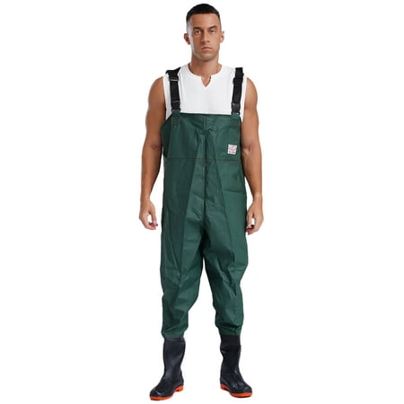 Doomiva Men s Fishing Chest Waders with Boots Bootfoot Waterproof Wader Fishing Hunting Wader Army Green 41