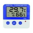 thumbnail image 6 of Electronic Temperature Humidity Meter Sensor Indoor Outdoor Refrigerator Freezer Thermometer Alarm Weather Station Clock, 6 of 9