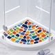 thumbnail image 1 of Bewildely Alfombrilla de ducha curvada antideslizante, segura y antideslizante para niños, adecuada para ancianos y niños Juegos de accesorios de baño B 60*60cm, 1 of 1