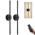 thumbnail image 1 of Juego de 2 apliques de pared Easesonic que funcionan con pilas y control remoto, 1 of 7