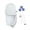 White, variant on Wall Mounted Urinal with Odor Blocking Lid & Hose - Compact Spill Proof Design for Small Bathrooms, Easy Install