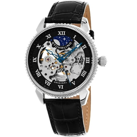 Stuhrling Original Men's Automatic Special Reserve Leather Strap Watch