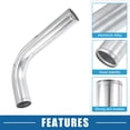 thumbnail image 3 of Unique Bargains Universal 90 Degree L Shape Bend Elbow Intercooler Pipe 2.5" 63mm OD 500mm 19.69" Length Aluminum Alloy, 3 of 6