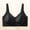 Black, variant on Comfortable Womens Everyday Bras With Underwear Shorts Push Up White Polka Dots No Underwire Bras,XL