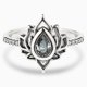 thumbnail image 1 of Anillo de plata de ley "Sin barro ni loto" para esposa, regalo de aniversario, cumpleaños, joyería para mujer, 5 unidades, color blanco, 1 of 5
