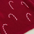 thumbnail image 5 of Toddler Baby Girl Boy Christmas Outfit Knit Sweater Candy Cane Long Sleeve Crewneck Warm Pullover Sweatshirt Top Fall Winter Clothes, 5 of 7
