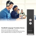 thumbnail image 3 of Dispositivo Traductor de Idiomas Compatible con 74 Idiomas 70 Acentos 99% de Precisión BT 50 Traductor de Voz Inteligente en Tiempo Real con Pantalla de Texto Sincronizada, 3 of 8