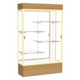 thumbnail image 1 of Waddell Reliant Series Wood Veneer Lighted Floor Display Case, 1 of 7