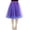 Purple, variant on MIXUE Skirts For Women Summer Solid Color Mesh High Waist Layered Party Casual Beach Skirt Outwear,Gray,L
