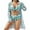 White, variant on Wancir Women Bathing Suit 3 Piece Swimsuit Drawstring Bikini Set Long Sleeve Beach Cover Up Boho Swimwear Set with Boy Shorts