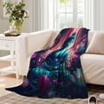 thumbnail image 3 of Blanket Ultra Soft Warm All Season Decorative Fleece Colourful Art Styles, 3 of 7