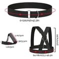 thumbnail image 3 of Double Pull Resistance Rope 4-Pcs Bungee Resistance Cord Set Fit Solo or Partner Great for Vertical Jumps Lateral Movement Sprint Overspeed Training, 3 of 9