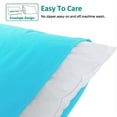 thumbnail image 2 of Ntbay 2 Pack Microfiber Ultra Soft Body Pillowcase with Envelope Closure, Wrinkle, Stain Resistant Body Pillow Cover, 20" x 54", Blue (Not Include Body Pillow), 2 of 5
