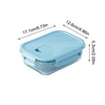 thumbnail image 3 of Glass Bento Box Food Storage Container | Microwave | Thermal Shock Resistant | Fresh-keeping Heated Lunch Organizer | Dishwasher | 1 Pack | Easy Clean, 3 of 6