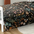thumbnail image 7 of Boho Floral Wildflower Black and Orange Toddler Bed Comforter Bedding Set Girl by Sweet Jojo Designs, 7 of 7
