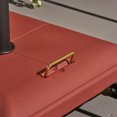 thumbnail image 6 of Larry Outdoor Concrete Square 80lb Umbrella Base with Steel Umbrella Holder, Red, 6 of 6