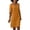 Orange, variant on HJYCHN Women's V Neck Linen Mini Dress Fashionable Comfortable Casual Short Sleeve Outfit Orange L