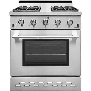 NXR 30" Stainless Steel Pro-Style Natural Gas Range with 4.5 cu.ft. Convection Oven SC3055