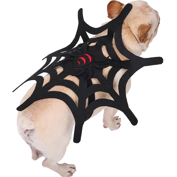 Disfraz de mascota Spider Web Cat Dog Halloween Christmas Dress Up Disfraz de fiesta de utilería Abanopi Grande